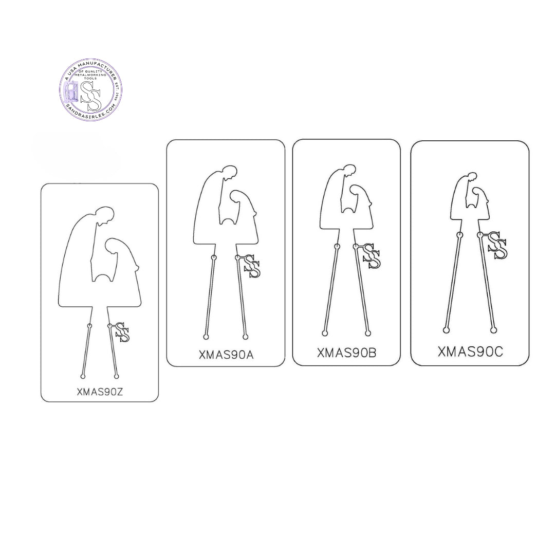 PANCAKE DIE XMAS90 AWAY IN THE MANGER